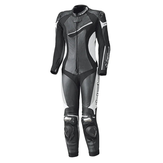 Held Ladies Ayana 2 One Piece Leather Suit - Black / White