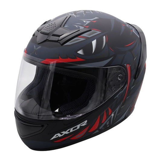 Axor Helmet Rage Full Face - Python Black Grey Red Matt