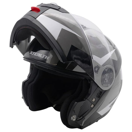 Stealth V159 Flip Road Helmet Graphic Mono Gloss