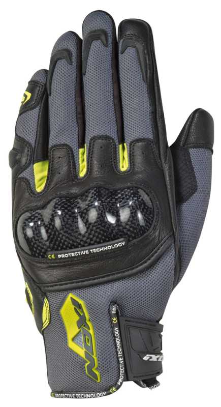 Ixon RS Rise Air Glove Grey/Fluo